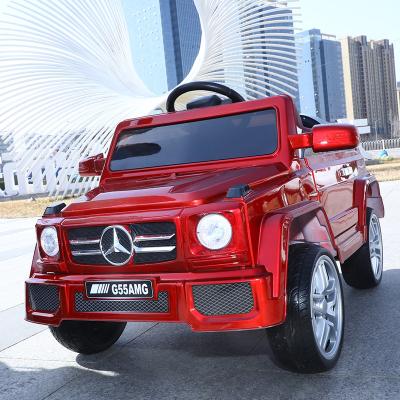 China Ride on 2021 New Boy's Toy Mercedes Big G Double-Door Remote Control Electric Four-Wheel Car Can Sit Dual Drive Big Battery Toy Plane for sale