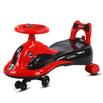 China Ride On Toy 2021 New Wholesale Light Can Sit Can Push With Music Mute Flash Wheel 2 In 1 Wheel Mute Kids Twist Car Swing Car for sale