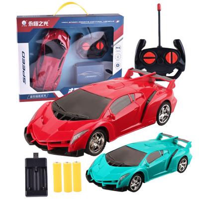 China Induction car changing robot wireless remote control electric plastic educational car for sale