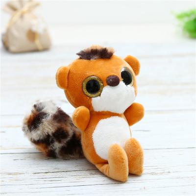 China 2021 Hot Selling Small Plush Raccoon Big Doll Pendant Eyes Pile Up Cute Couples Bag Gift Plush Doll Pendant for sale