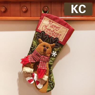 China Wholesale Custom Luxury Chirstmas Decor Vintage Plain Sublimation Gift Decoration Socks Christmas Stocking for sale