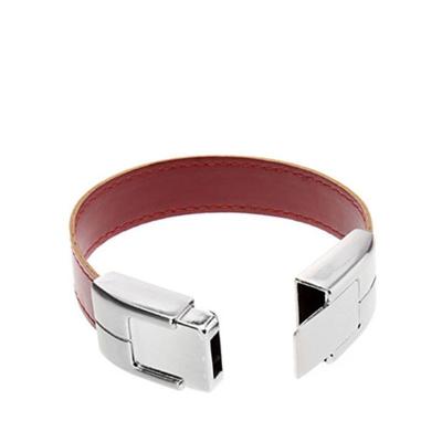 China Free Logo Printing Leather Wristband USB Stick Reader 3.0 for sale