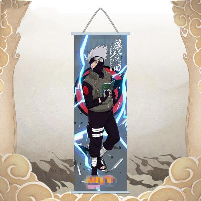 China Fashion Realistic Anime Prints Hanging Scroll Poster Kakashi Sasuke Picture for sale