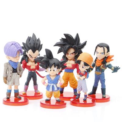 China Hot Selling Anime Cartoon Dragon Ball Goku Character Model Decoration Collection Toy Action Figure for sale