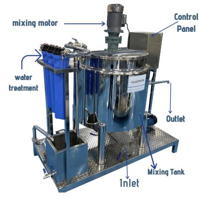 China 500L Detergent Liquid Soap Making Machine / Liquid Shampoo Mixer Tank Lotion Mixer for sale