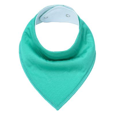 China Wholesale Custom Printed BPA Free Gots Amazon Certified Bib Waterproof Bamboo Organic Cotton Baby Triangular Bib for sale