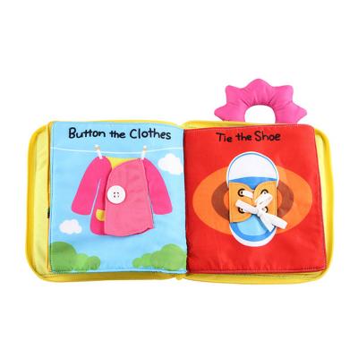 China Children's Toys Touch and Smell Cloth Book Tail 3d Sublimation Baby Bedtime Soft Cloth Book Cloth Book Tail for sale