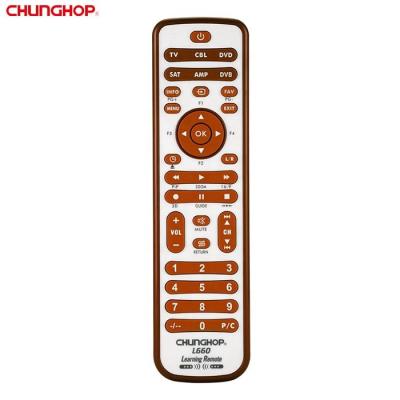 China Learning Function Chunghop L660 IR Universal Learning All In One Remote Control For Home Appliances Like TV/DVD/CD/SAT/VCR/HI-FI for sale