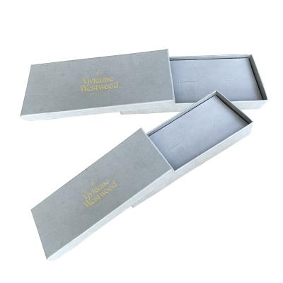 China Recyclable Custom Logo Lid And Base Texture Paper Jewelry Box Packaging Gift Boxes for sale