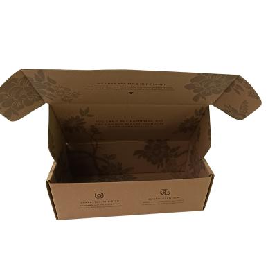 China Recycled Biodegradable Customized Brown Corrugated Paper Shipping Box Materials Ad Box Packaging Apparel Gift for sale