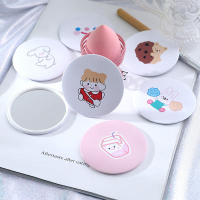 China Mini Handheld Small Kids Makeup Mirror Portable Monocular Makeup Mirror Cosmetic Mirror for Business Gifts for sale