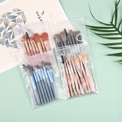 China High Quality Professional And Durable Makeup Tool Makeup Set Brush Private Label 8 Pcs Mini Travel Portable Soft Makeup Brushes for sale