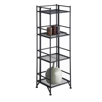 China Modern Amazon Hot Sale 4-Tier Iron Tower Shelf, Metal Plant Rack For Indoor And Outdoor for sale