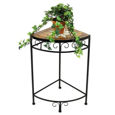 China Modern mosaic with iron plant stand outdoor and indoor corner plant stand pot rack for sale