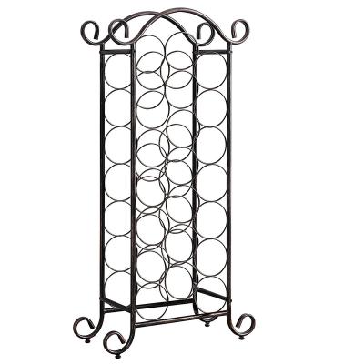 China Free Standing Storage Organizer Display Wine Rack Metal Wine Rack For Home Kitchen Dining Room for sale