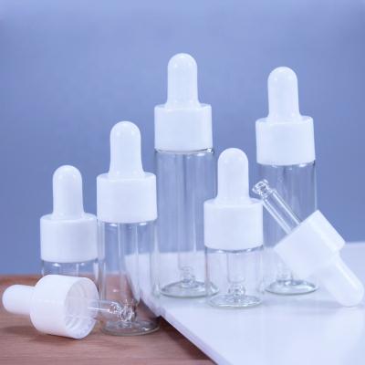 China Eco-friendly STOCK 5ml 10ml 15ml 20ml 30ml Skin Care Dropper Bottle Plastic Packaging for sale