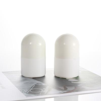 China Eco - Friendly Customized Round 30ml White Plastic Roll On Empty Deodorant Bottle for sale