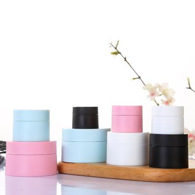 China MOQ 3g 5g 10g 30g 50g 100g small cosmetic plastic cosmetic jars with screw cap lids for sale