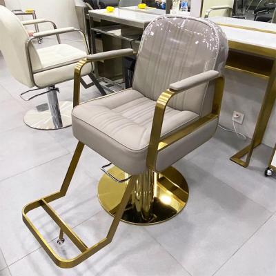 China High Quality Modern Stainless Steel Armrest Haircut Chair Styling Chair Barber Chair ZY-LC293 for sale