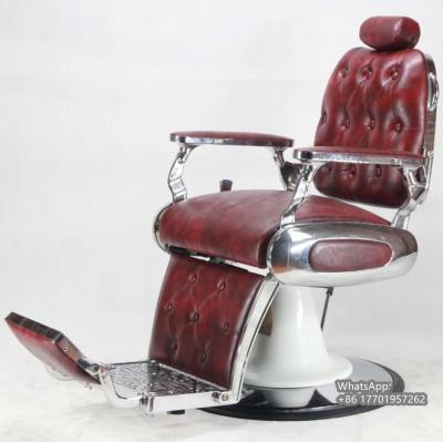 China Retro Fashion Hairdressing Chair Oil Lying Atmospheric Shaving Head Down Barber Barber Chair ZY-BC8833 for sale