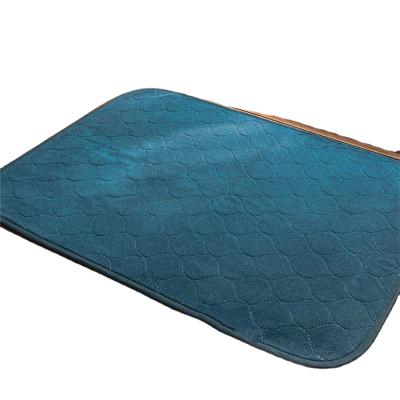 China Embroidered vinyl attractive thick pad for massage bed chux incontinence ultra absorbent bed cushions bed with padded headboard for sale