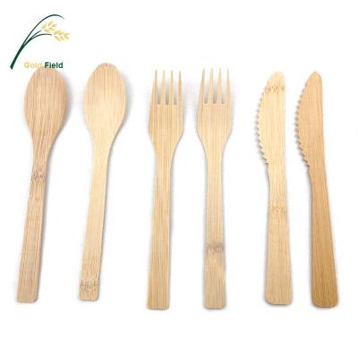 China Disposable Disposable Bamboo Cutlery Set for sale