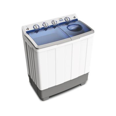 China Hotel 12kg Large Capacity Semi-automatic Twin Tub Washing Machine With Glass Lid Optional for sale