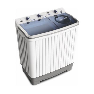 China Household 7.5kg Capacity Semi Twin Tub Washing Machine for sale