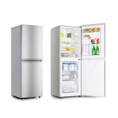 China 166L COMPRESSOR Bottom Mounted And Combi Defrost Double Door Domestic Fridge for sale