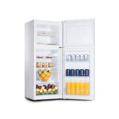 China Domestic 175L COMPRESSOR Double Door Top Mounted Defrost Fridge With Lock And Key for sale