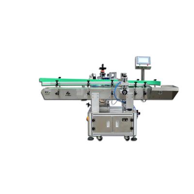 China Single automatic double size bottle round operation labeling machine suitable for food bottle bottle labeling machine labeling round for sale