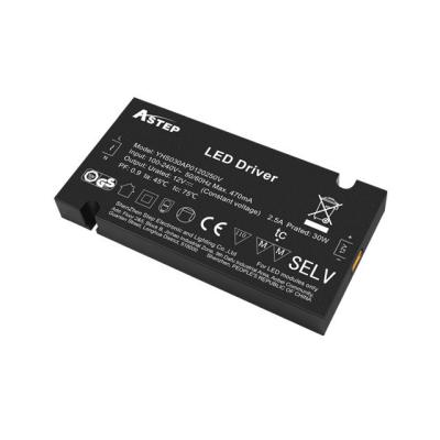 China Plastic Shell Led Driver Smart Drivers 12vdc 30W Power Supply For Led Lighting for sale