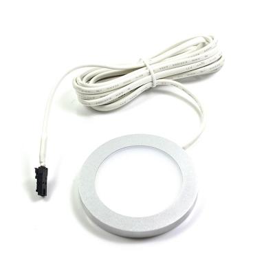 China White CRI>90 warm white high quality minimalist under cabinet ceiling lihgt 24v 2.5w round shape mini panel light for sale