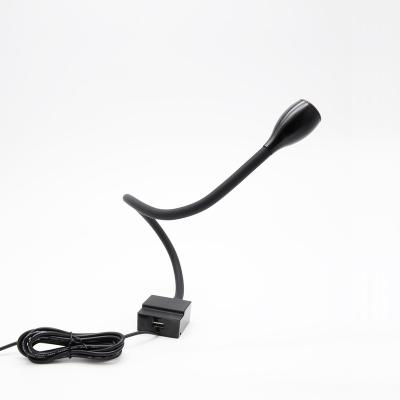 China Hot Sales High Quality On/Off Dimming Flexible Led Desk Reading Lamp Rechargeable USB Led Reading Light for sale