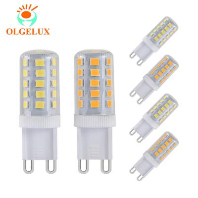 China OLGELUX Manufacturer Dimmable No Flicker 2700-6500K Residential G9 Led Light 120V 4W G9 Led Bulb for sale