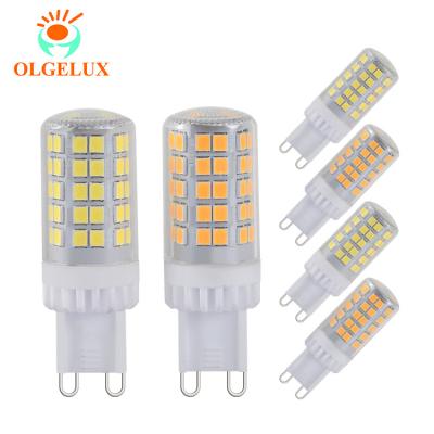 China OLGELUX Residential No Flickering Dimmable G9 Lamp AC120V 2700k LED 5W Warm White G9 LED Bulbs Indoor Home Lighting for sale