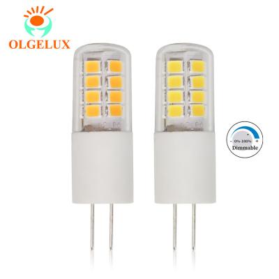 China Dimmable G4 Led Dimmable 3w DC 12v Led Bulb Factory No Flickering Bulb Light for sale