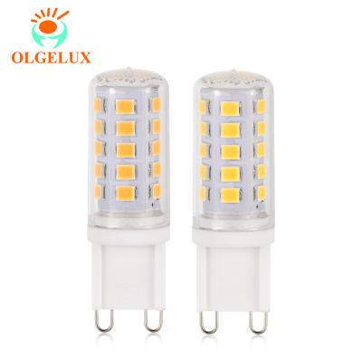 China 2022 Hot Sale High Quality Strobe Free High Brightness Residential G9 4W 120V Led Light Bulb China Factory 400lm ceramic+Pc mini material mini corn for sale