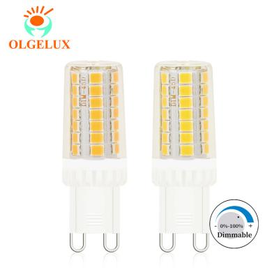 China Residential China G9 Led Lamp 400lm 120v/60hz 3000k 6500k Dimmable 4w Bulb for sale