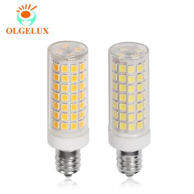 China Residential Wholesale Price E12 Led Bulb Supplier No Flickering Ceramic+pc 600lm 6w Light for sale