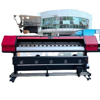 China Double heads xp600 eco indoor outdoor inkjet printer 2.58m/3.28m eco solvent advertising printer for sale