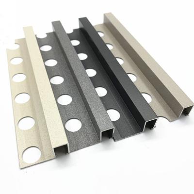 China Decorative Metal Metal Profile Wall Ceramic Aluminum Tile Trim for sale