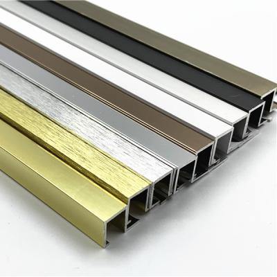 China New Modern Aluminum Ceramic Finish Corner Straight Edge Tile Trim for sale