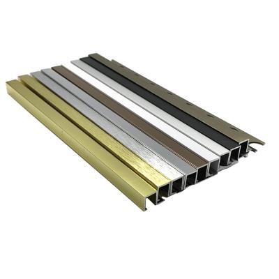 China Metal Inside Trim Corner Metal T Shape Tile Trim Aluminum Convex Strip Trim for sale