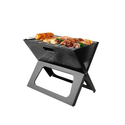 China 2022 Height Camping X Shape Adjustable Outdoor Folding Portable Charcoal Barbecue Grills for sale