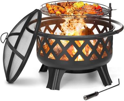 China Outdoor Heater GRILL 2022 Hot Selling Outdoor Backyard Portable Wooden Pit Fire Pit Metal Steel Fire Pit Burning Outdoor Pit Barbecue Stove for sale