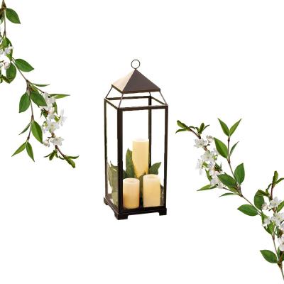 China Europe Outdoor Hanging Camping Lamps And Lanterns Decorative Metal Led Candle Lantern Light Stand For Garden for sale