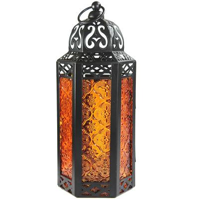 China ECO-frendly 2022 Wholesale Metal Moroccan Lanterns Wedding Decorative Led Candle Lanterns Outdoor Hanging Decorative Lanterns for sale