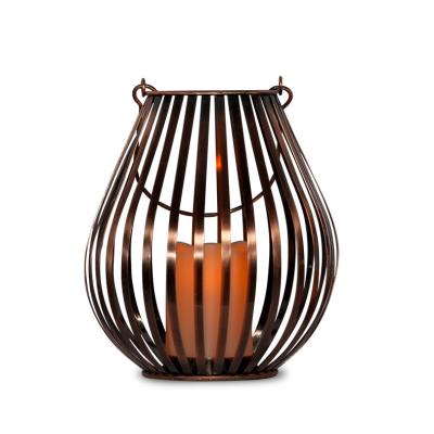 China Weddings Garden / Metal Home Hanging Cages Decorative Lamp Antique Led Candle Lantern Holder For Wedding Decoration for sale