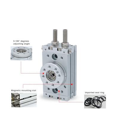 China Factory Supply Pneumatic Rotary Cylinder Rotary Actuator Cylinder Standard Rotary Flange Cylinder for sale